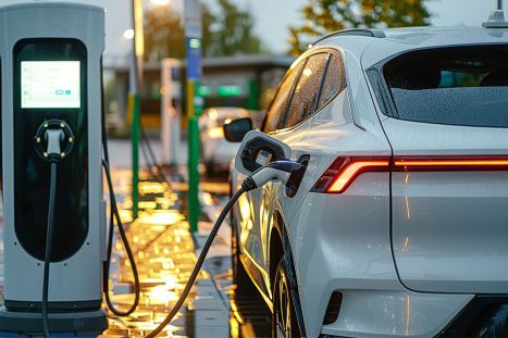 Foto: E-Auto beim Aufladen